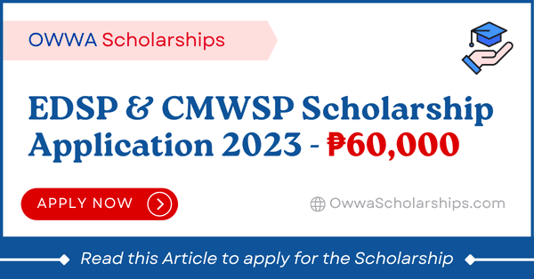 EDSP Scholarship CMWSP Scholarship Application