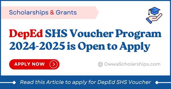 DepEd SHS Voucher program 2024-2025