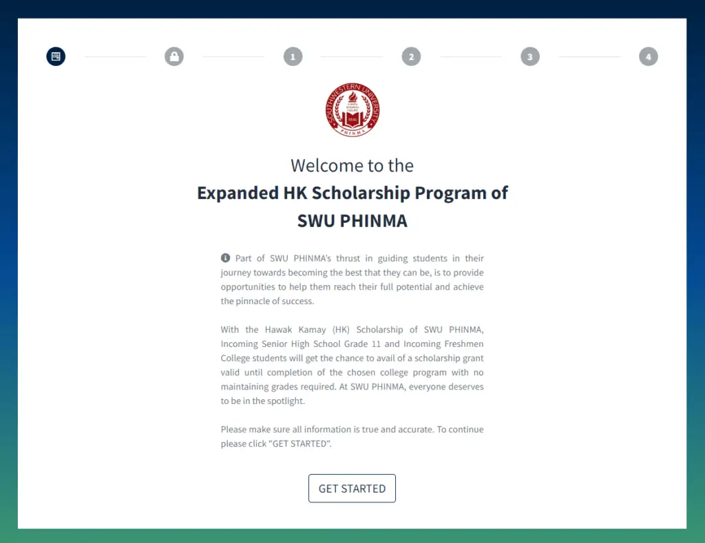 Hawak Kamay Scholarship Application