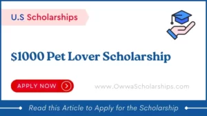 Pet lover Scholarship by Pettable