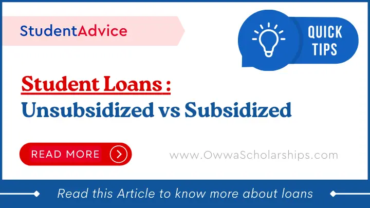 Student Loans Unsubsidized vs Subsidized