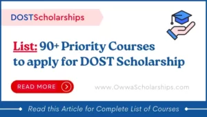 DOST Priority Courses