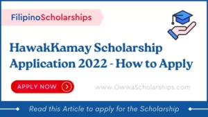 HawakKamay Scholarship Application