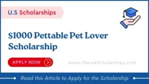 Pettable Pet Lover Scholarship $1000