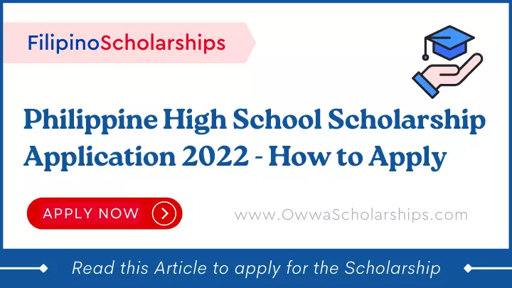 Philippine Science High School Scholarship Application