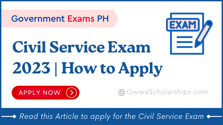 Civil Service Exam 2023 Application