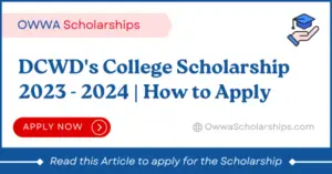 DCWD College Scholarship for Indigenous Peoples IP and Academic Excellence Scholarship